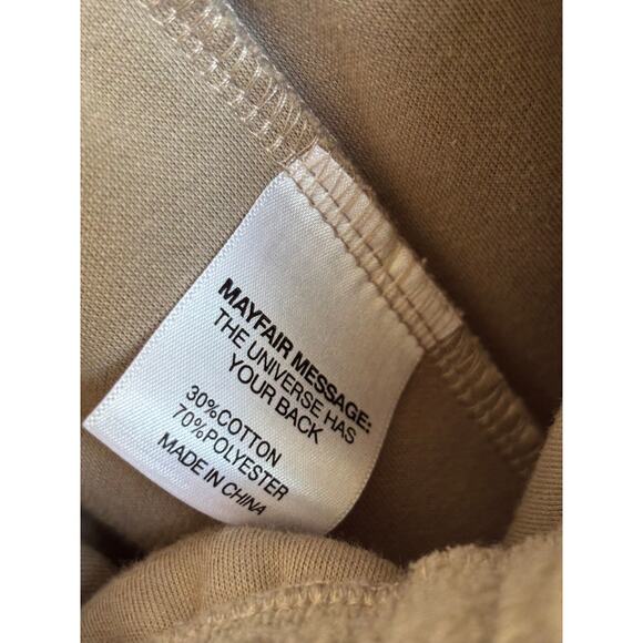 The Mayfair Group Straight Fleece Sweatpant You Deserve‎ to Be Happy Women S/M - Picture 7 of 9